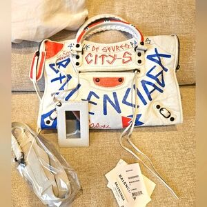 NWT Balenciaga City Graffiti Bag Sz Medium NWT